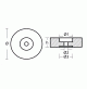 Flange Stern disc anode kit - 140mm-5.51" DIA. - ALUMINIUM - 00130CAL - Tecnoseal